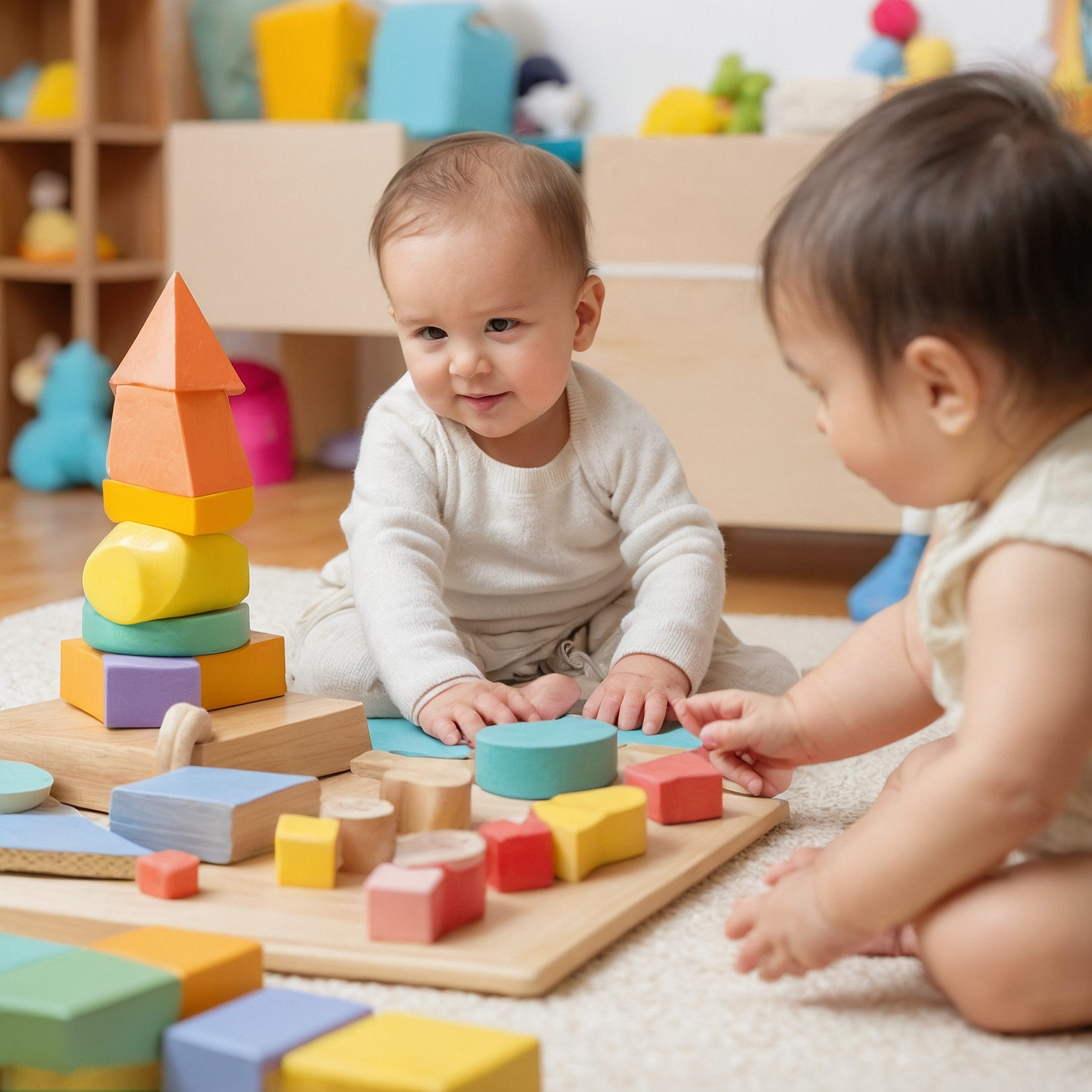 Bebés y niños explorando el lenguaje con juegos